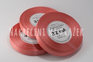 Wstążka satynowa 3mm/91mb - 8041 jasny koralowy róż