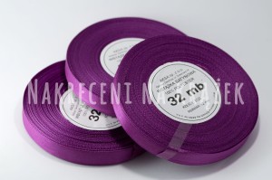 Wstążka satynowa 6mm/32mb - 8120 lila róż ciemny