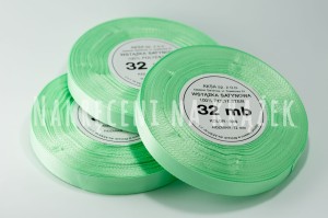 Wstążka satynowa 12mm/32mb - 8069 seledynowy