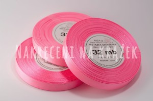 Wstążka satynowa 50mm/32mb - 8039 różowy ciemny