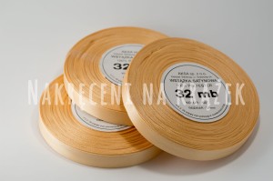 Wstążka satynowa 50mm/32mb - 8007 ciemny krem