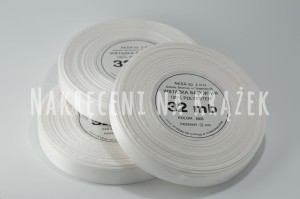 Wstążka satynowa 50mm/32mb - 8003 śmietankowy