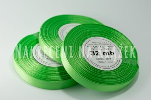 Wstążka satynowa 6mm/32mb - 8074 jasny zielony