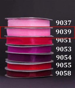 Wstążka szyfonowa 6mm/32mb - 9039 różowy ciemny