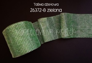 Taśma dżetowa zielona 12cm szer x10cm