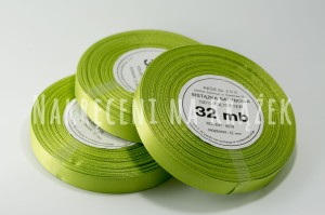 Wstążka satynowa 12mm/32mb - 8078 pistacjowy