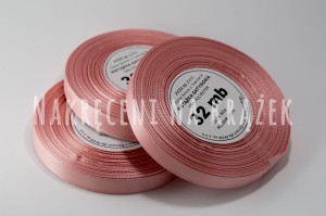 Wstążka satynowa 3mm/91mb - 8034 pudrowy róż ciemny