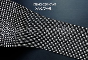 Taśma dżetowa czarna 12cm szer x10cm