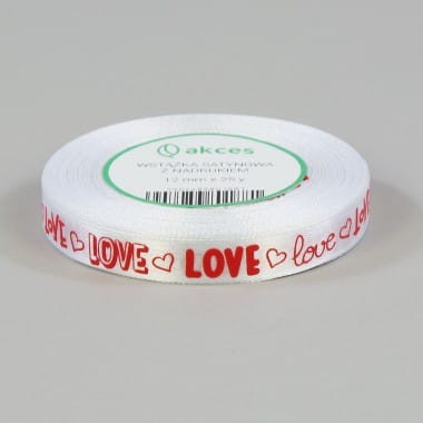 fa83-01 wstążka satynowa 12mm x26y napis love biała walentynki.jpg