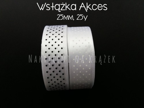 25mm biala w czarne kropki biała w białe kropki 5,50.jpg