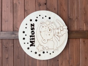 Lampka - Miś na księżycu