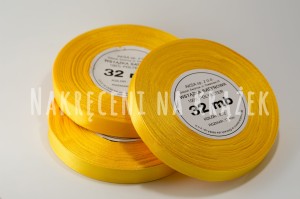 Wstążka satynowa 3mm/91mb - 8012 słoneczny żółty