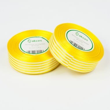 wstazka satyna satynowa paski 25mm 25y fa62-35 yellow żółta.jpg