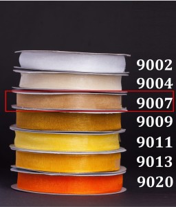 Wstążka szyfonowa 6mm/32mb - 9007 ciemny krem