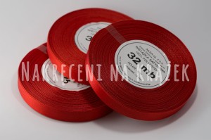 Wstążka satynowa 6mm/32mb - 8031 czerwony jarzębinowy