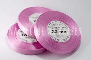 Wstążka satynowa 6mm/32mb - 8118 lila róż