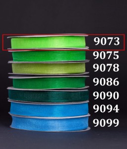 Wstążka szyfonowa 6mm/32mb - 9073 neonowy zielony