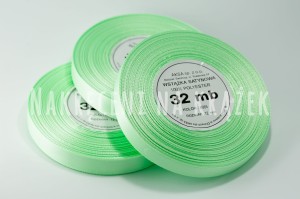 Wstążka satynowa 12mm/32mb - 8065 seledynowy jasny