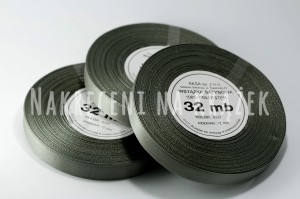 Wstążka satynowa 25mm/32mb - 8137 ciemny szary/mysi