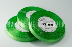 Wstążka satynowa 50mm/32mb - 8075 zielony