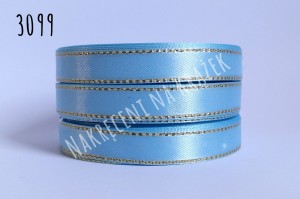 Wstążka satynowa ozdobna 6mm/22mb - 3099 błękitny