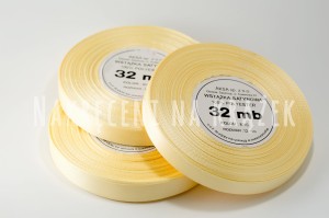 Wstążka satynowa 50mm/32mb - 8010 żółty waniliowy/jasny cytrynowy