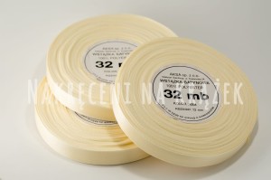 Wstążka satynowa 25mm/32mb - 8004 ecru 