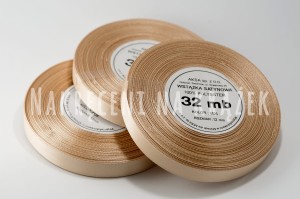 Wstążka satynowa 6mm/32mb - 8126 cappucino