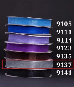 Wstążka szyfonowa 38mm/32mb - 9137 ceimny szary